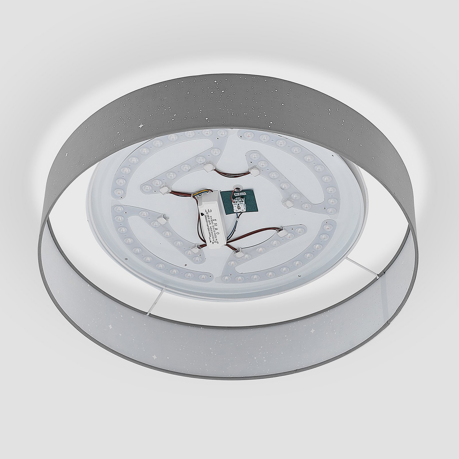 B-Ware Lindby Deckenlampe Deckenleuchte Ellamina Led Hellgrau Textil Wohnzimmerlampe - 4251096586596