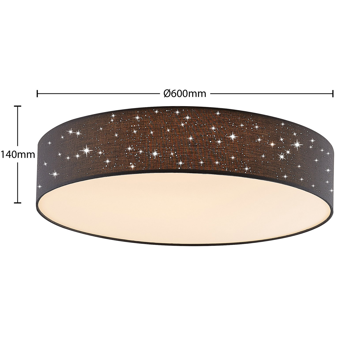 B-Ware Lindby Deckenleuchte Deckenlampe Led Ellamina Textil Anthrazit Dim Siehe Text - 4251096586602