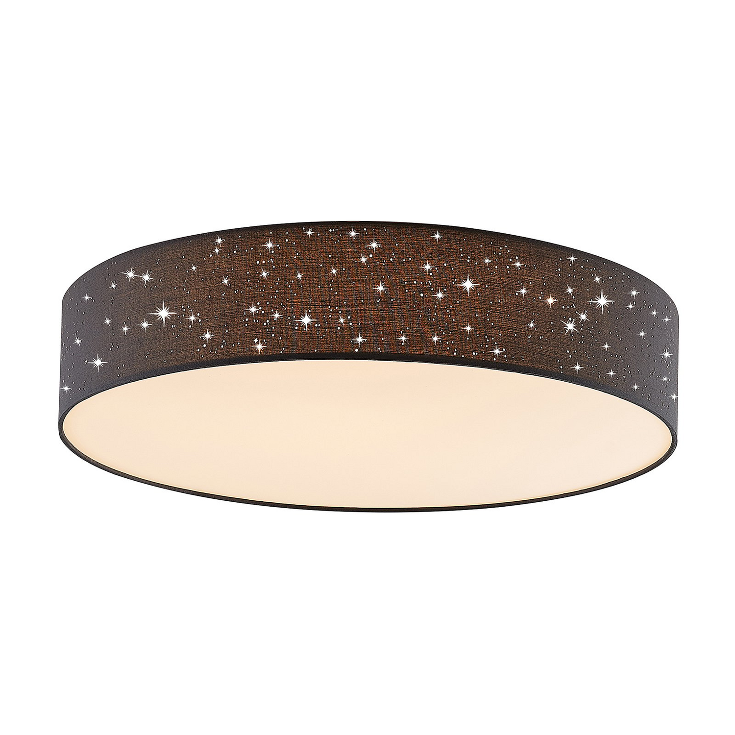 B-Ware Lindby Deckenleuchte Deckenlampe Led Ellamina Textil Anthrazit Fernbedienung 526 - 4251096586602