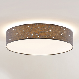 B-Ware Lindby Deckenleuchte Deckenlampe Led Ellamina Textil Anthrazit Dim Siehe Text