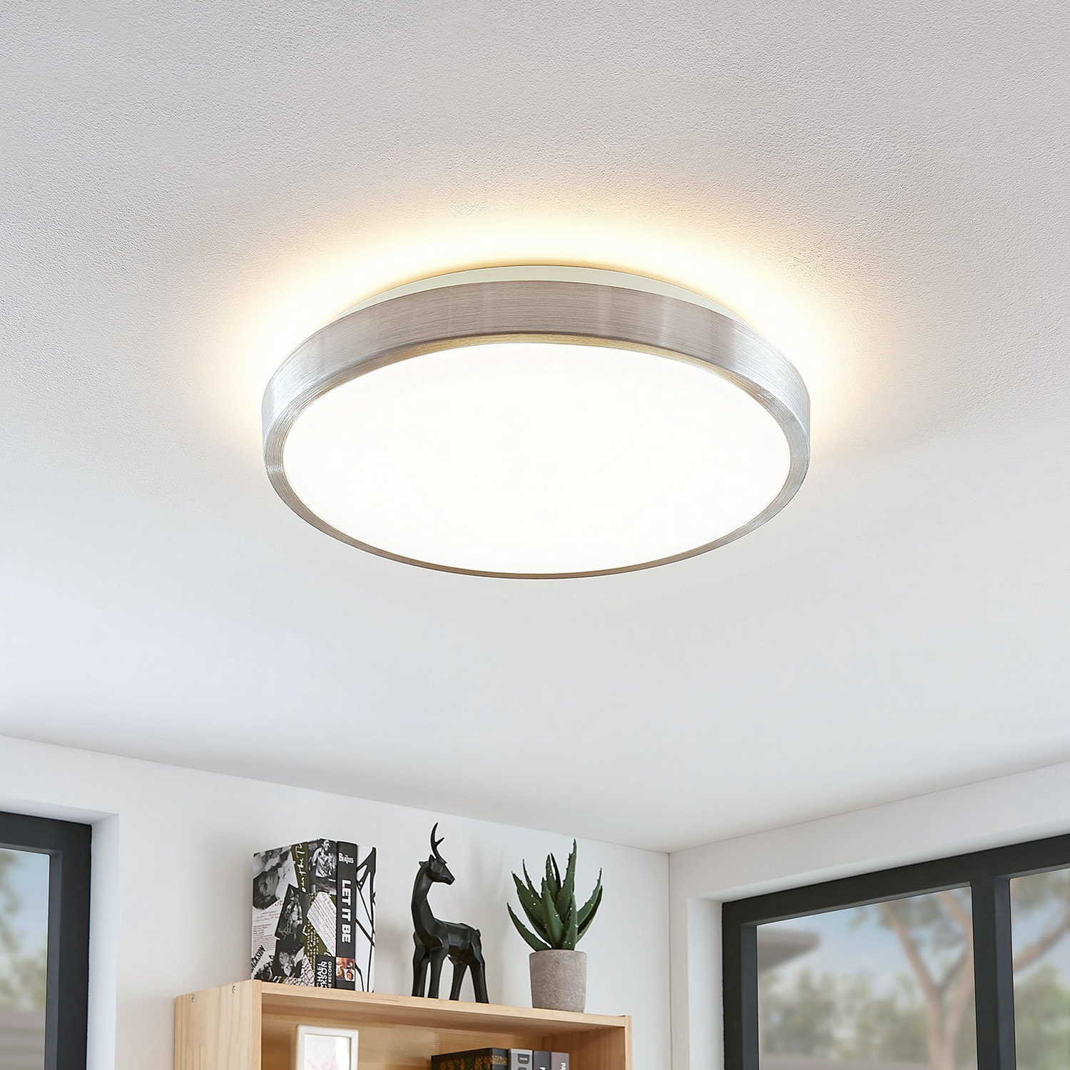 B-Ware Lindby Emelie Led Deckenlampe Deckenleuchte Deckenlicht Leuchte Lampe 42 Cm - 4251096565676