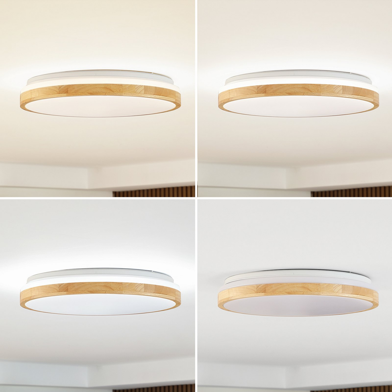 B-Ware Lindby Deckenleuchte Deckenlampe Led Holz Emiva Dimmbar Rund Siehe Text/Foto - 4251911711967