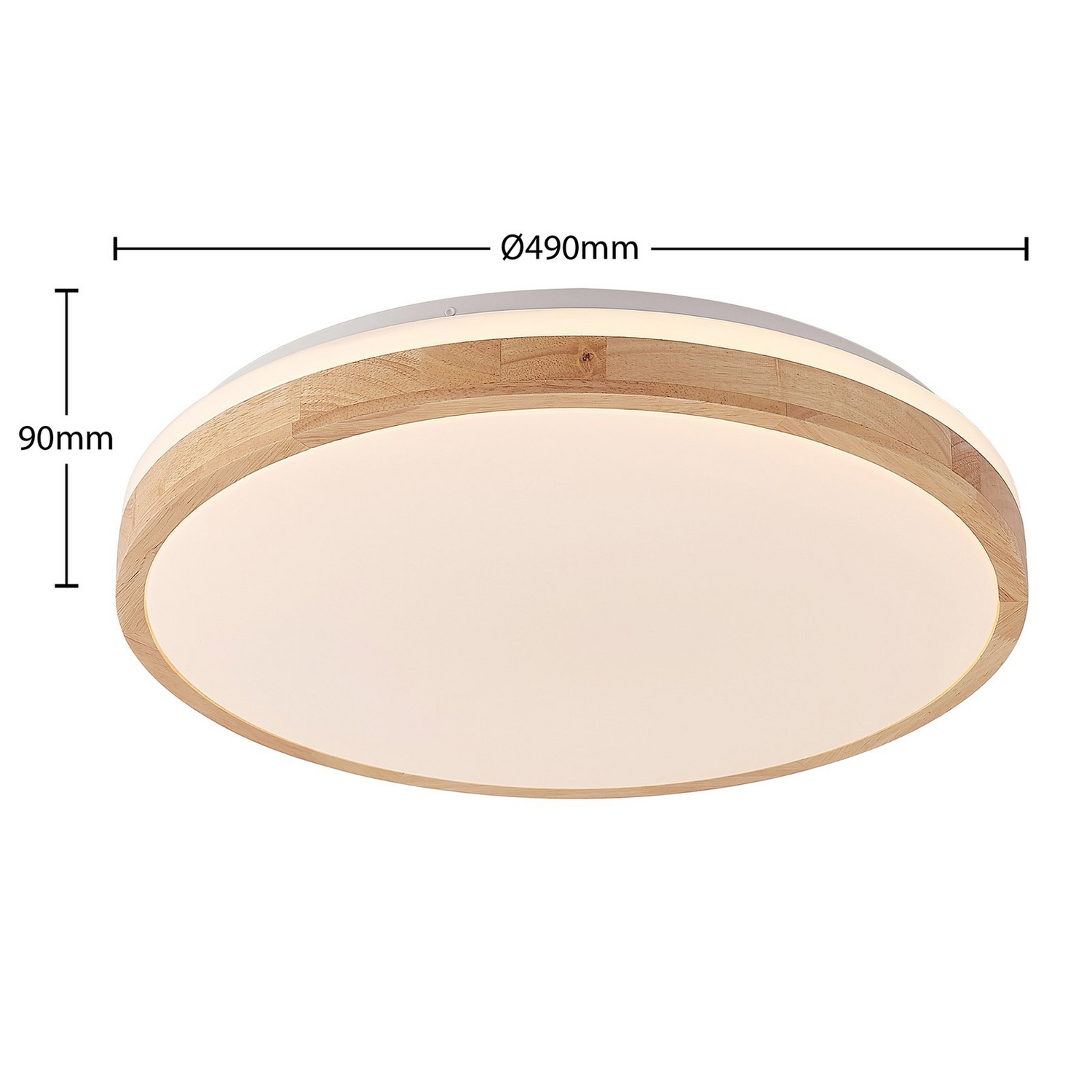 B-Ware Lindby Deckenleuchte Deckenlampe Led Holz Emiva Dimmbar Rund Siehe Text/Foto - 4251911711967