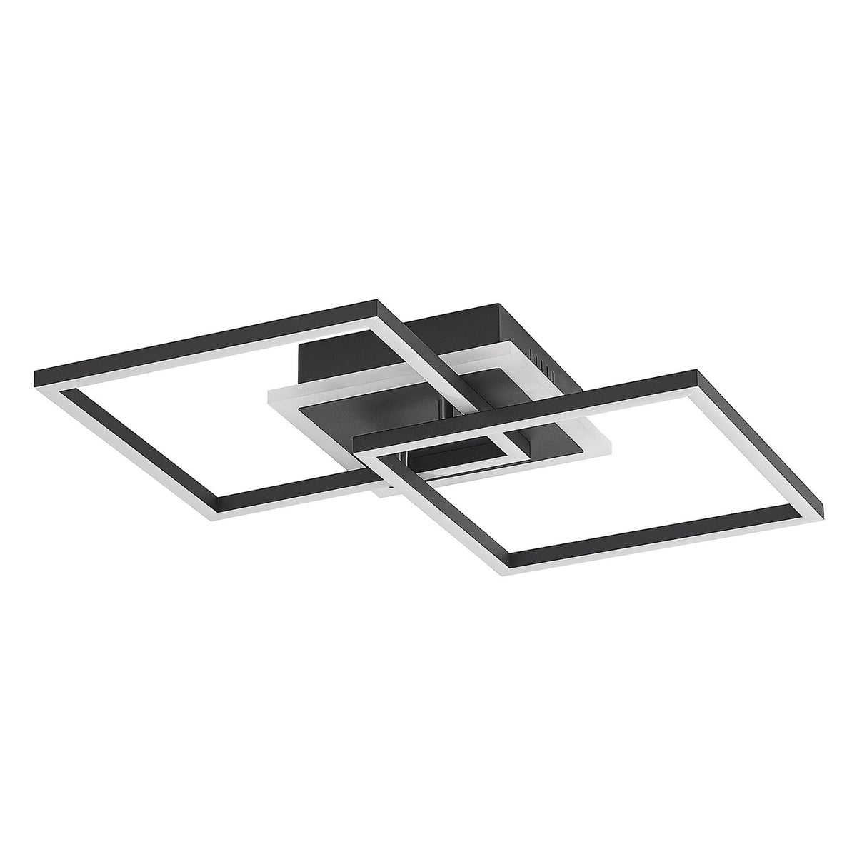 Lindby Deckenleuchte Deckenlampe LED Fjardo schwarz Fernbedienung dimmbar CCT - 4251911705652