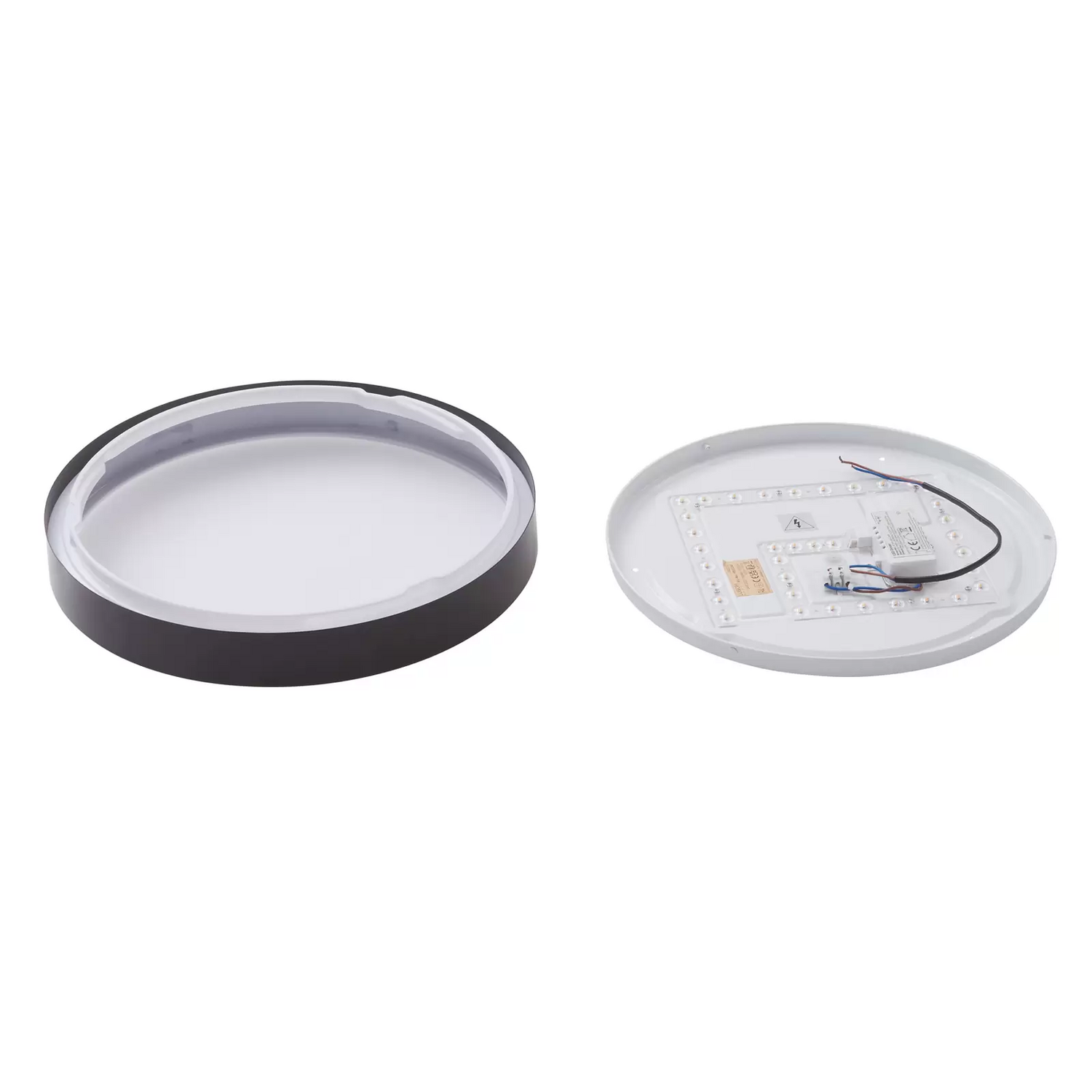 B-Ware Lindby Deckenleuchte Deckenlampe Led Lampe Schwarz Metall Kunststoff Rund 38158
