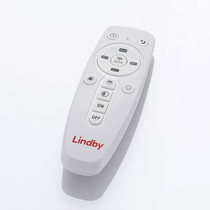 C-Ware Lindby Deckenlampe Deckenleuchte LED Lampe Narima silber Fernbedienung dimm970