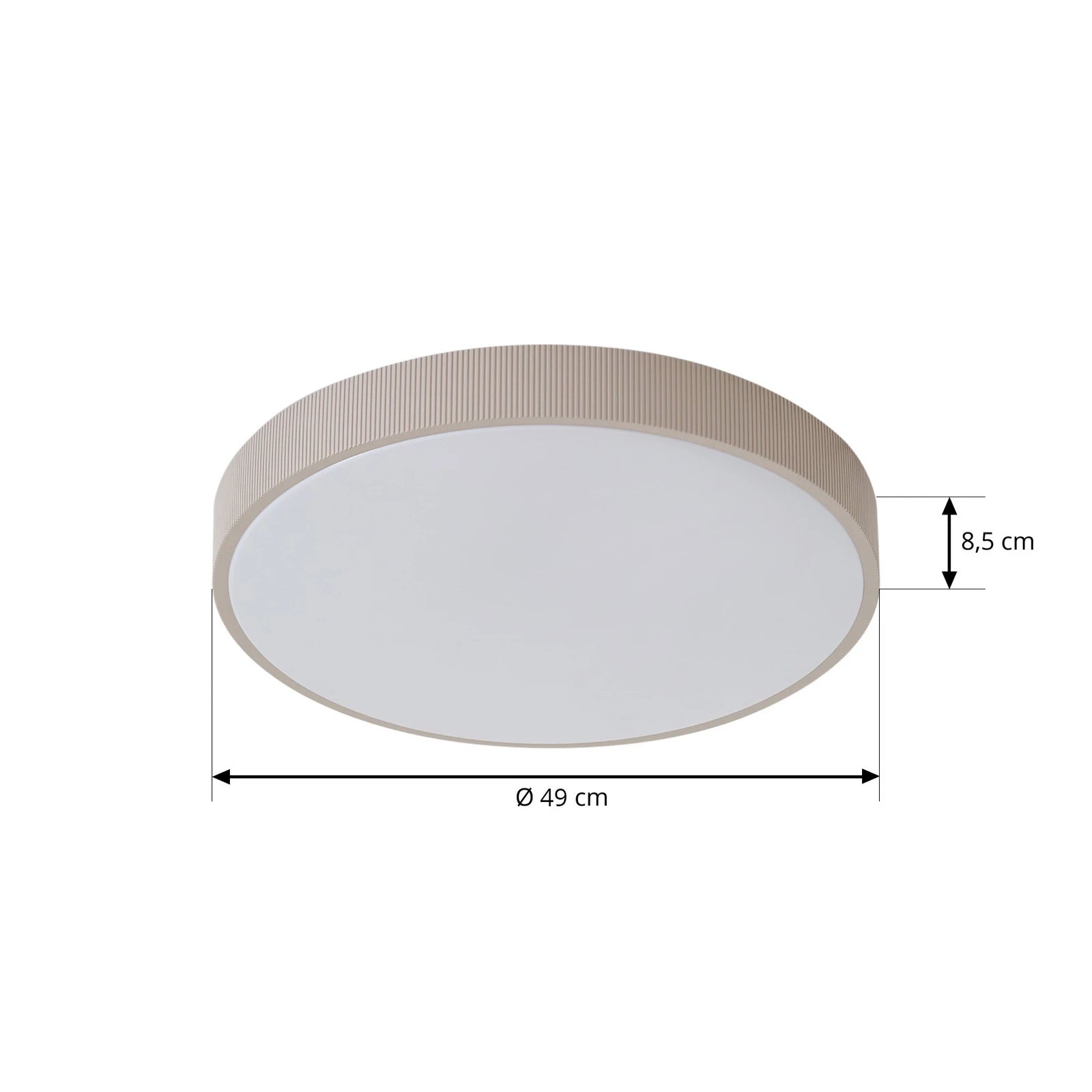 Lindby Leuchten Deckenlampe Deckenleuchte LED hellgrau dimmbar Lampe Leuchte - 4255830902789