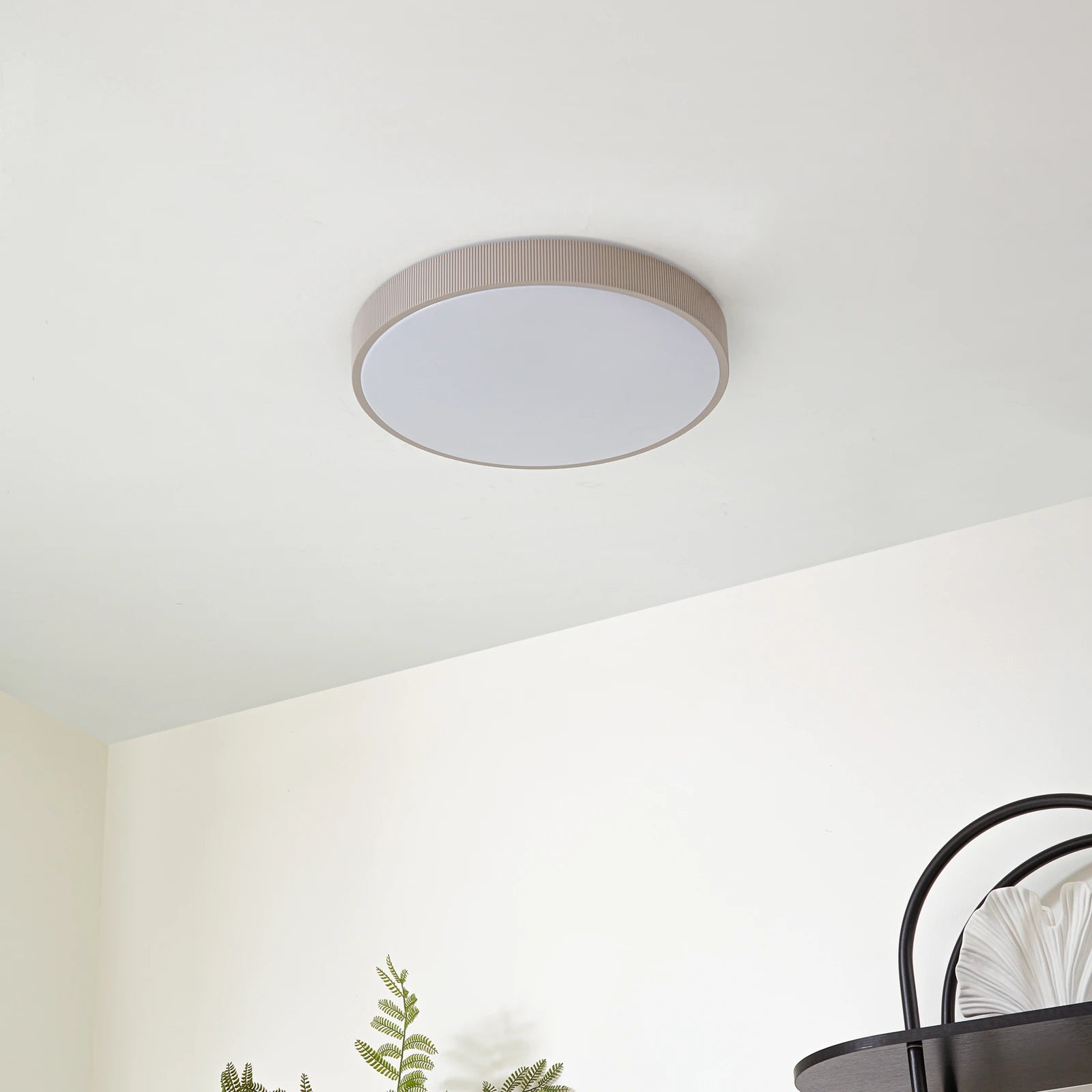 Lindby Leuchten Deckenlampe Deckenleuchte LED hellgrau dimmbar Lampe Leuchte - 4255830902789