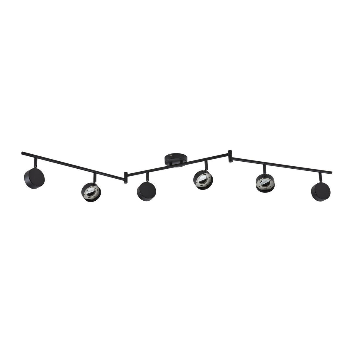 Lindby Deckenleuchte Lampen LED schwarz matt GX53 Beleuchtung 6 flammig845 - 4251911770391