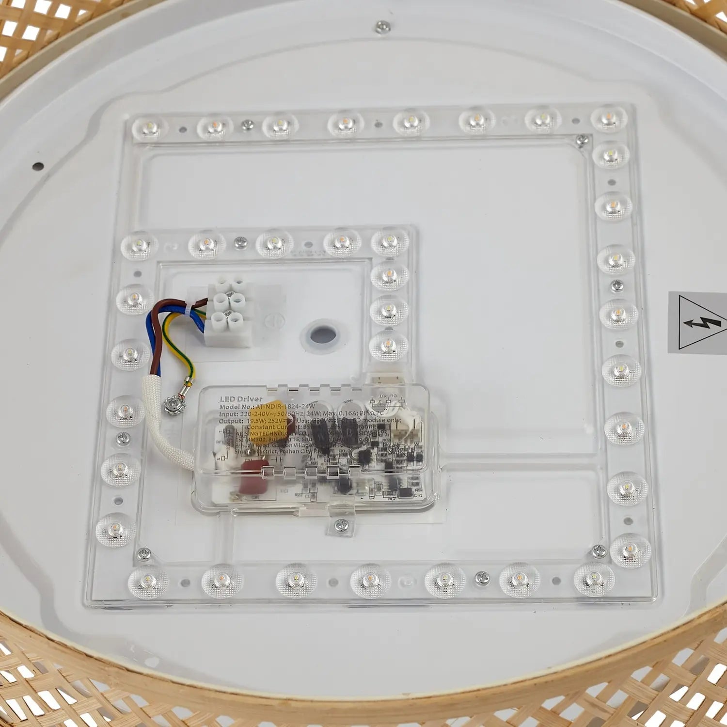B-Ware Lindby Deckenleuchte Deckenlampe Led Bambus Holz Hell Weiß Wohnzimmer Beleuchtun - 4251911794618