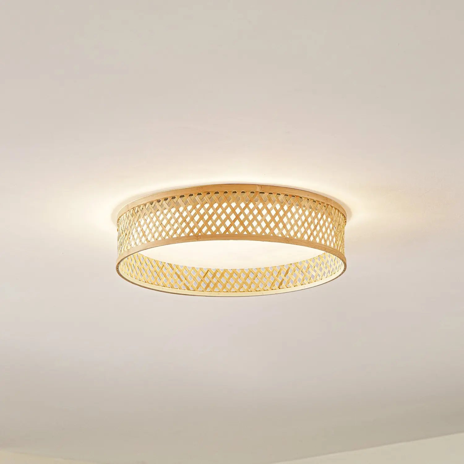 B-Ware Lindby Deckenleuchte Deckenlampe Led Bambus Holz Hell Weiß Wohnzimmer Beleuchtun - 4251911794618