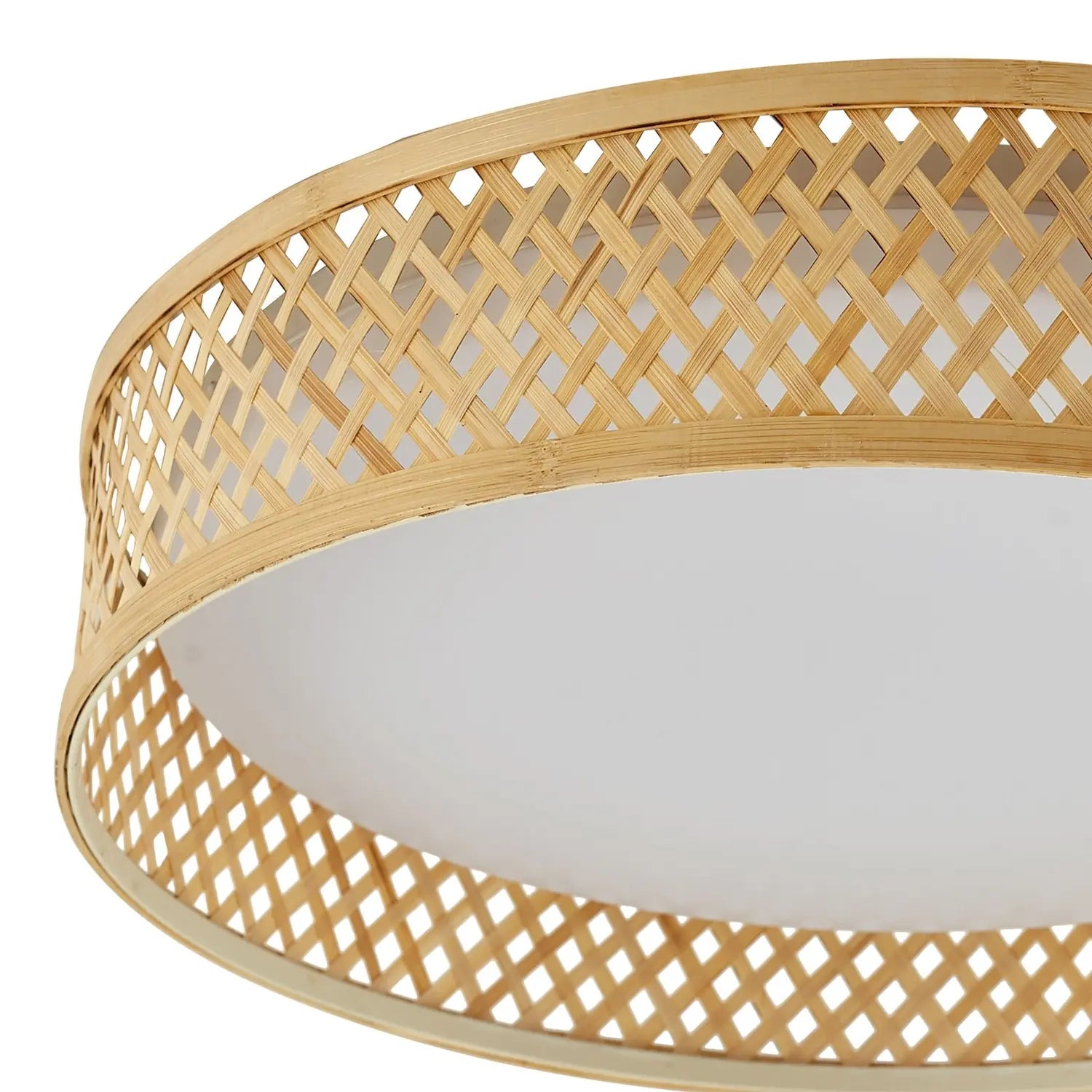 B-Ware Lindby Deckenleuchte Deckenlampe Led Bambus Holz Hell Weiß Wohnzimmer Beleuchtun - 4251911794618