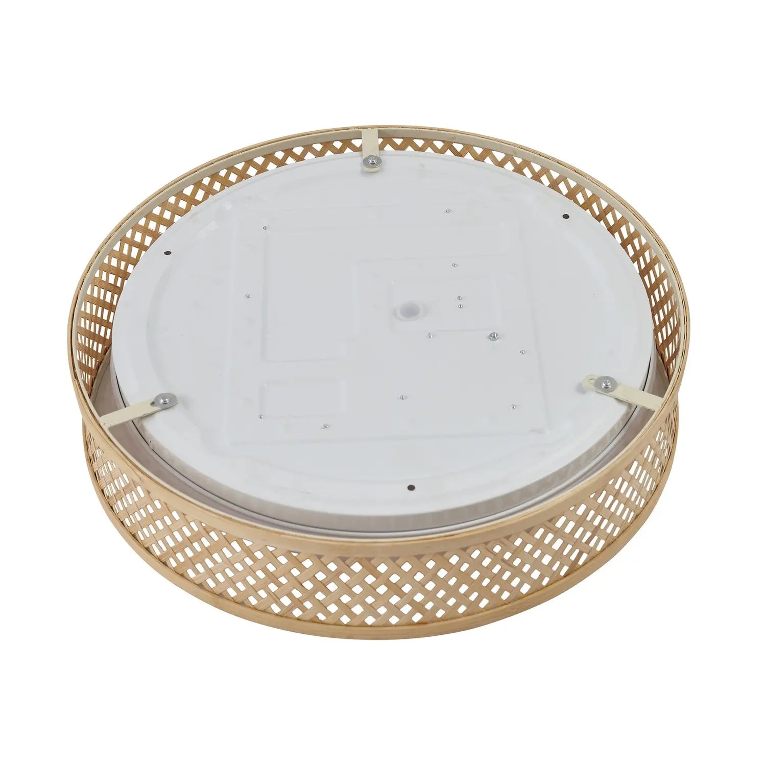 B-Ware Lindby Deckenleuchte Deckenlampe Led Bambus Holz Hell Weiß Wohnzimmer Beleuchtun - 4251911794618