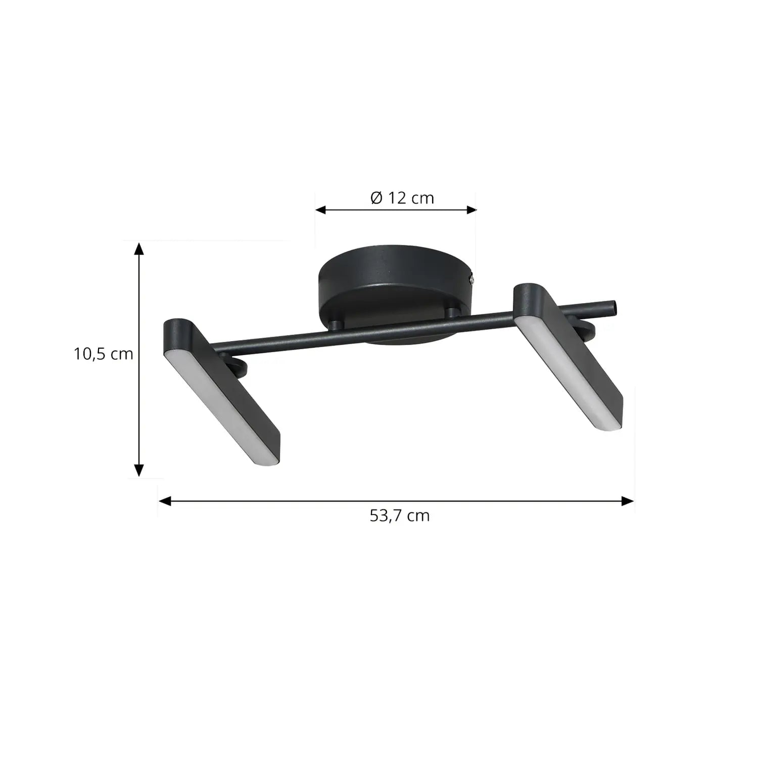 B-Ware Lindby Deckenleuchte Lichtleiste Led Lampe Eldrin Schwarz Wohnzimmer Esszimmer - 4251911785845