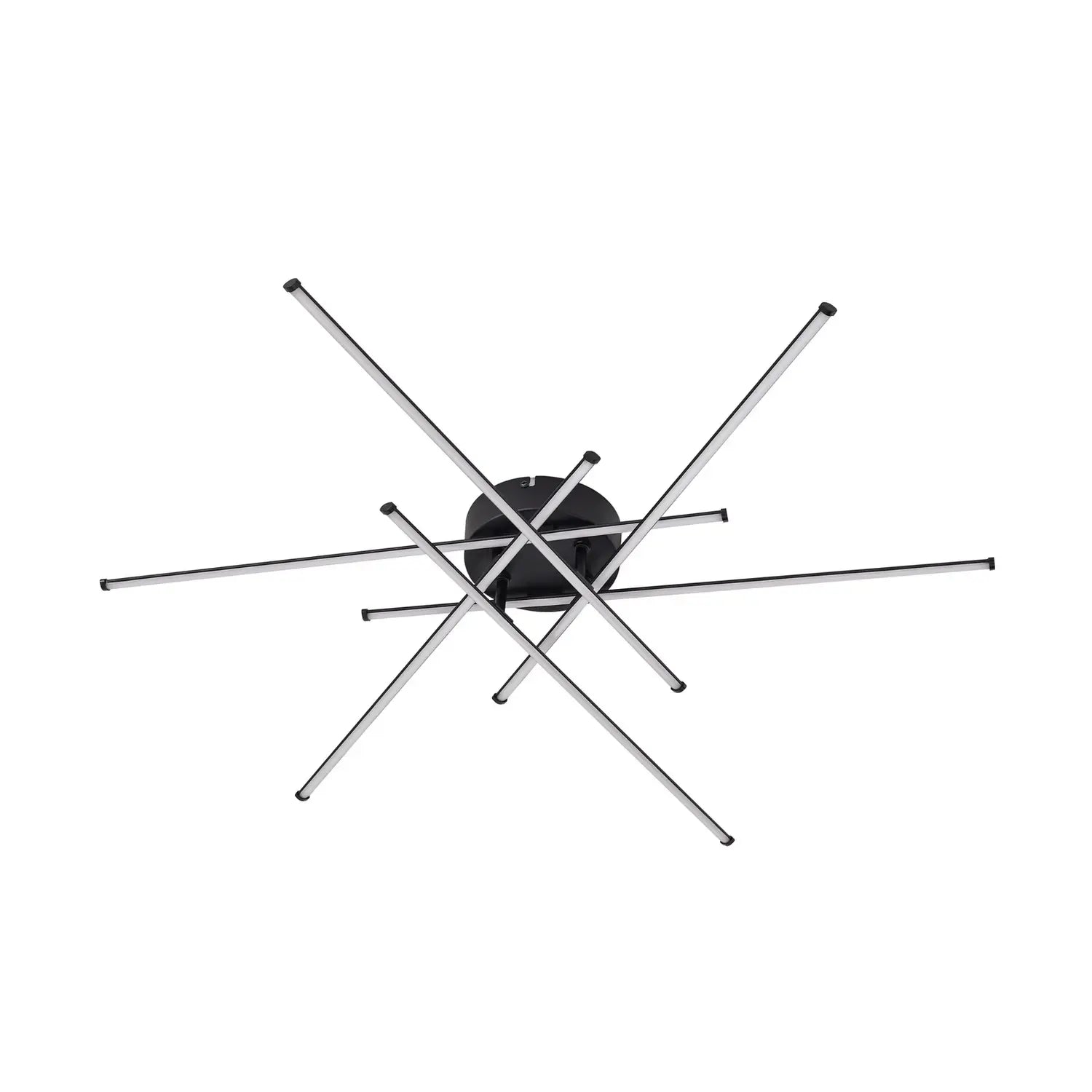B-Ware Lindby Deckenleuchte Lampe Led Elviano Schwarz ø 80 Cm 3000 K Aluminium Leuc373 - 4255830901966