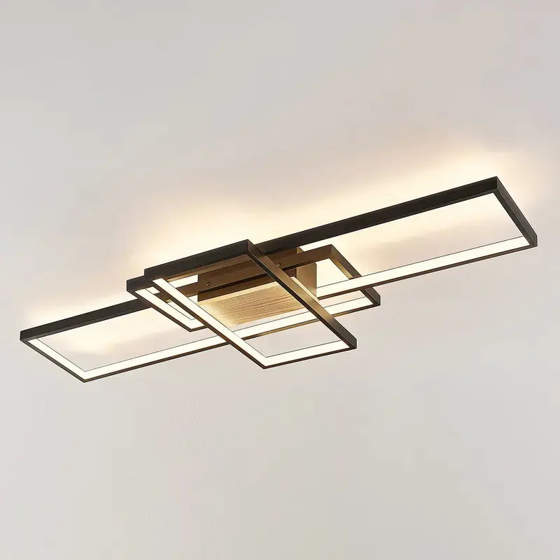 B-Ware Lindby Emiljan Led Deckenlampe Hängelampe Lampe Leuchte Led 35 W Alu Schwarz M252