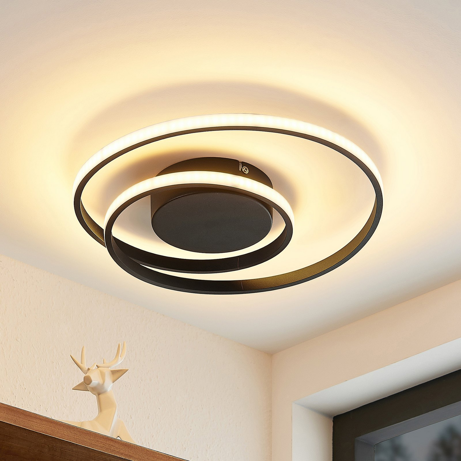 B-Ware Lindby Deckenleuchte Deckenlampe Led Emisua Dimmbar Schwarz Matt Siehe Text188 - 4251911705737