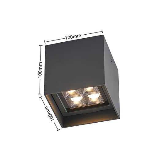 Lindby Eveta Led Deckenlampe Deckenlampe Deko Deckenlicht Für Außen Eckig B-Ware - 4251911706017