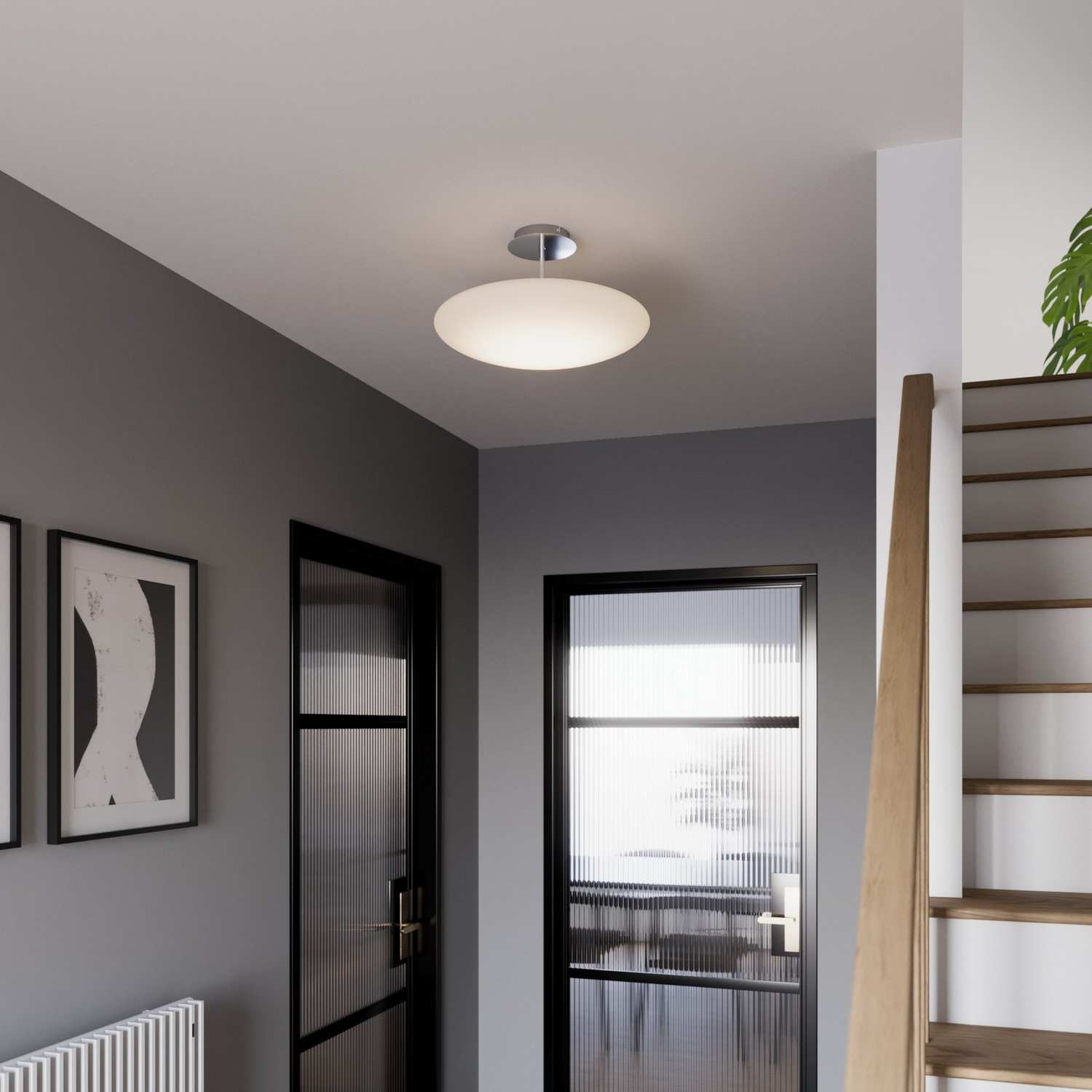 B-Ware Lindby Deckenleuchte Led Deckenlampe Weiß Dimmbar ø 48 Cm Siehe Text/Foto - 4251096559293