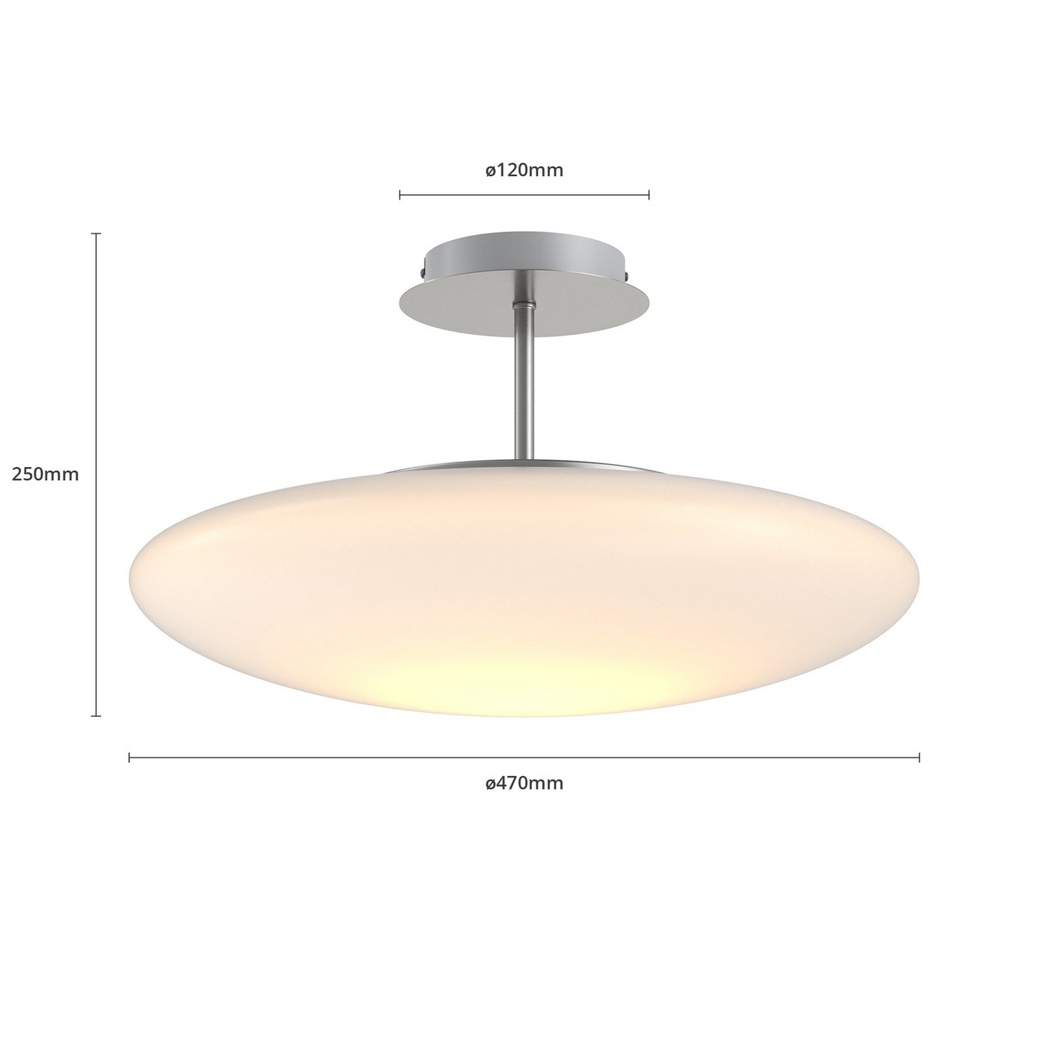 B-Ware Lindby Deckenleuchte Deckenlampe Led Gunda Glas Opalweiß Dimmbar Siehe Text/Foto - 4251096559293