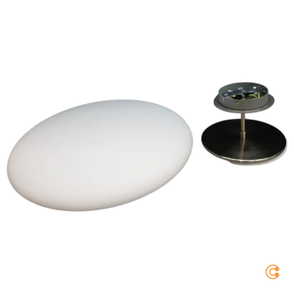 Lindby Deckenleuchte Deckenlampe LED Gunda Glas opalweiß dimmbar Wohnzimmer - 4251096559293