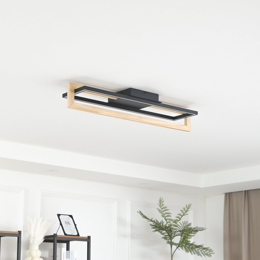Lindby Led Deckenleuchte Holamu Deckenlampe Deckenlicht Leuchte Lampe 80 Cm Holz B-Ware - 4251911782790