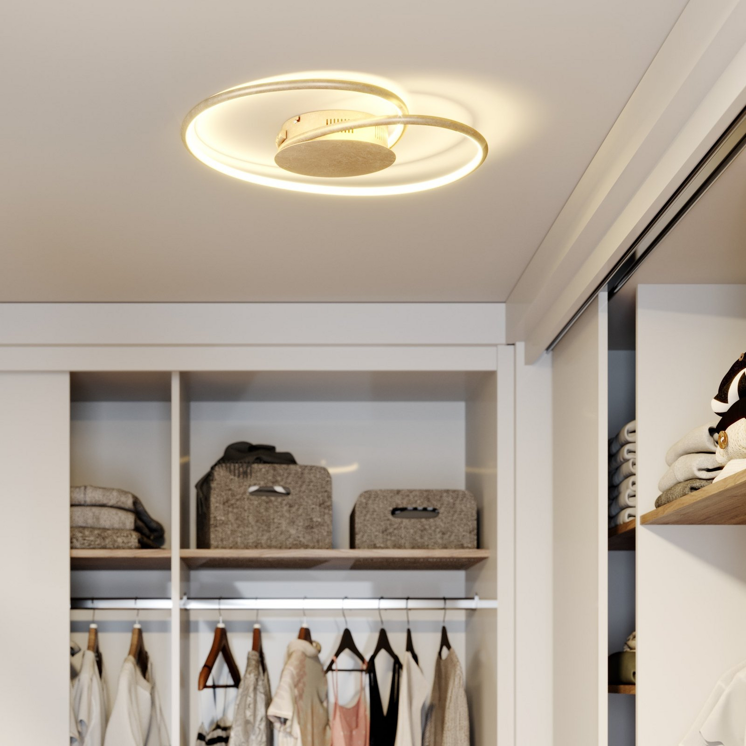 B-Ware Lindby Joline Led Deckenlampe Lampe Leuchte Decke Gold 45 Cm 16 W Siehe Text - 4251096564020