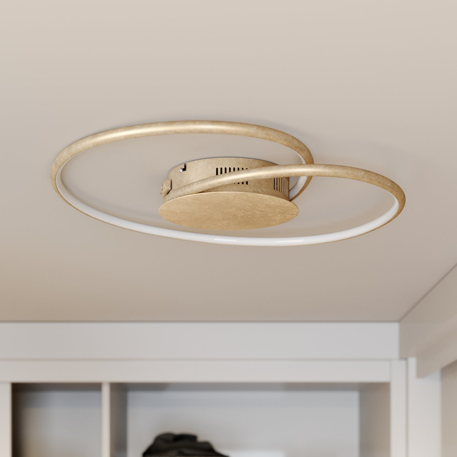 B-Ware Lindby Joline Led Deckenlampe Deckenlampe Lampe Leuchte Gold 45cm Siehe Text - 4251096564020