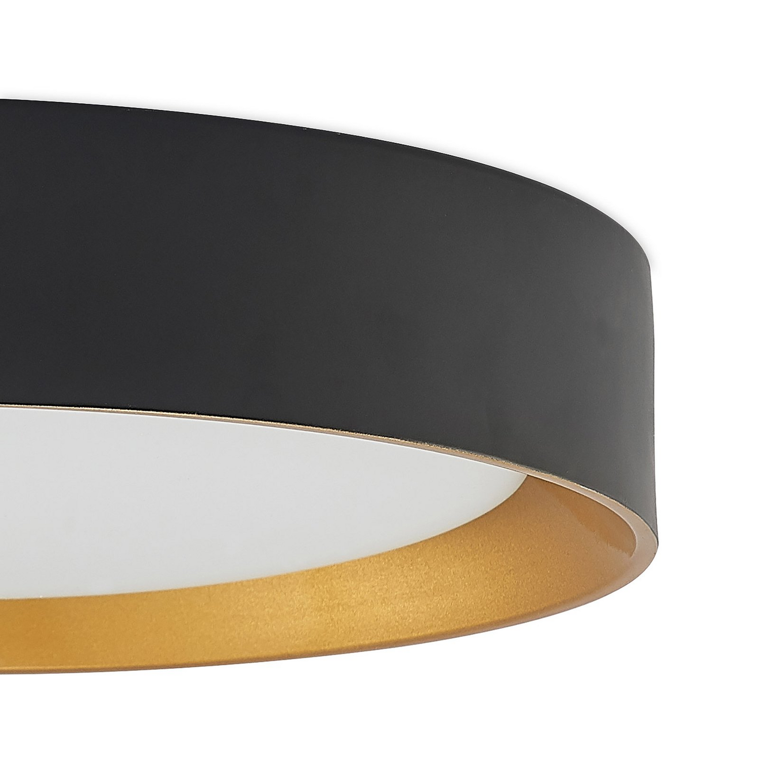 B-Ware Lindby Deckenleuchte Zimmerlampe Led Kambia Schwarz Gold Aluminium Acryl 55 Cm - 4251911702675