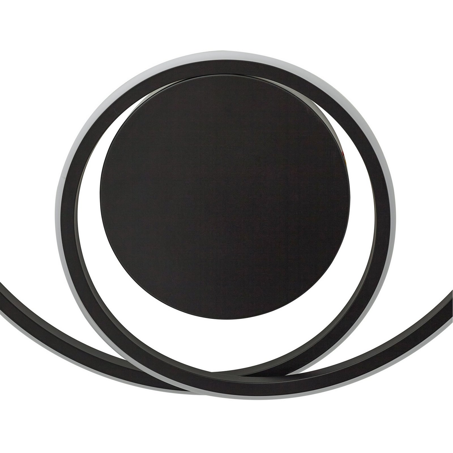 B-Ware Lindby Led Deckenleuchte Lampe Kyron Schwarz Aluminium Dimmbar ø45 Cm Leuchte
