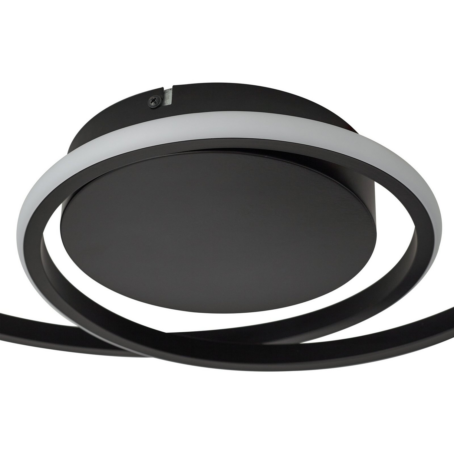 B-Ware Lindby Led Deckenleuchte Lampe Kyron Schwarz Aluminium Dimmbar ø45 Cm Leuchte