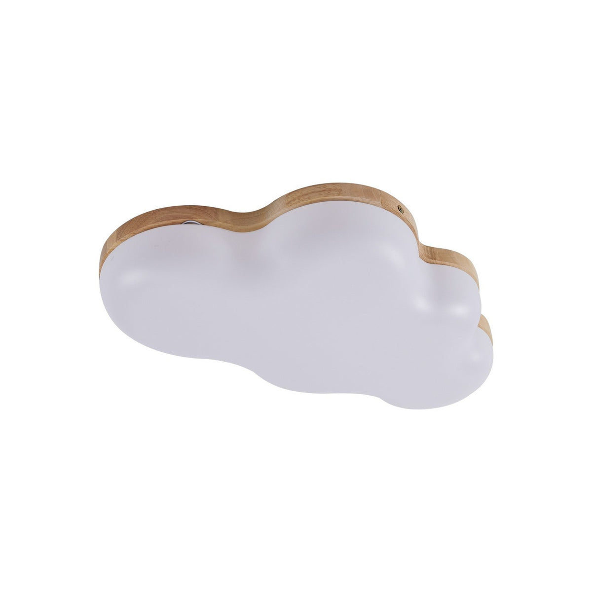 Lindby Deckenleuchte Lampe LED Wolke Pilvi Kunststoff weiß Holz 50 cm Lieferumfa - 4251911792683