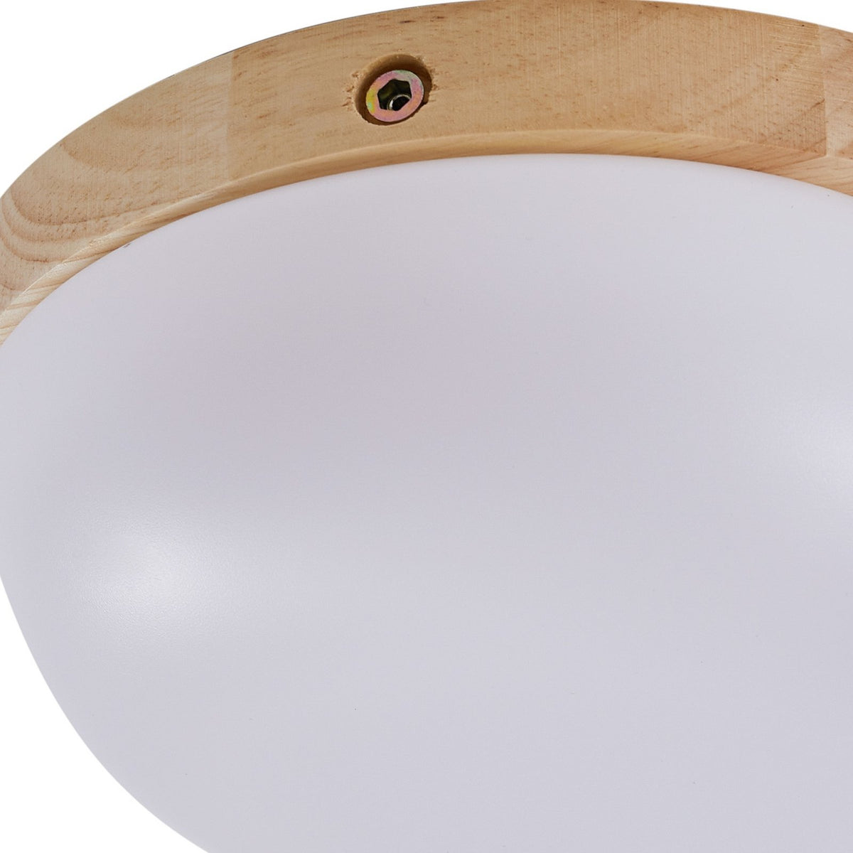 Lindby Deckenleuchte Lampe LED Wolke Pilvi Kunststoff weiß Holz 50 cm Lieferumfa - 4251911792683