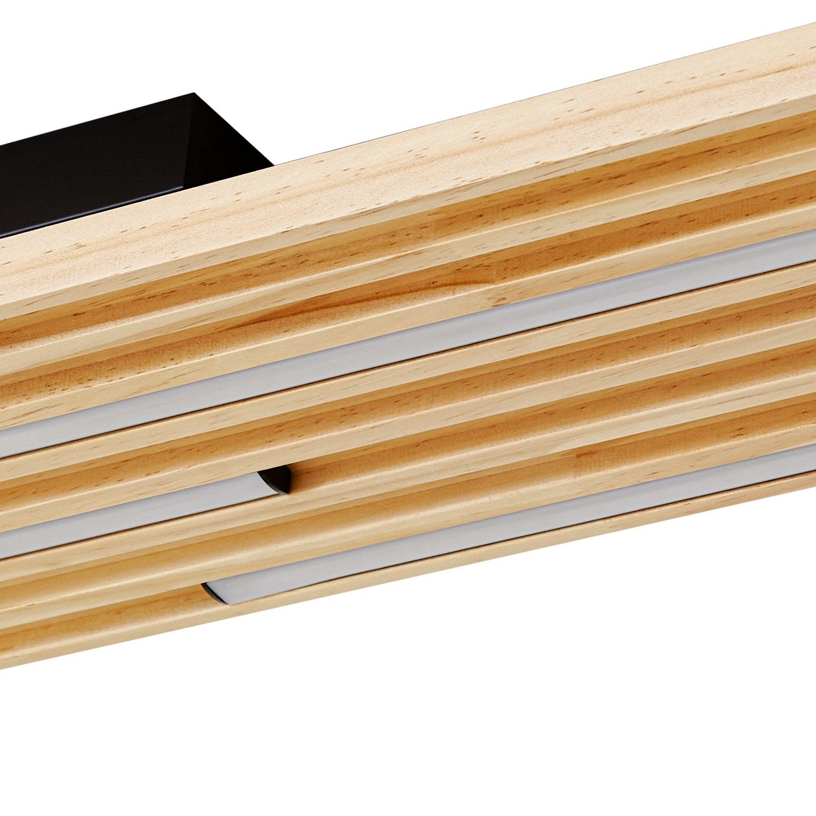 Lindby LED-Deckenleuchte Leuchte Madero LED Kiefernholz 90cm x 20cm Holz 3000 K - 4255830903328