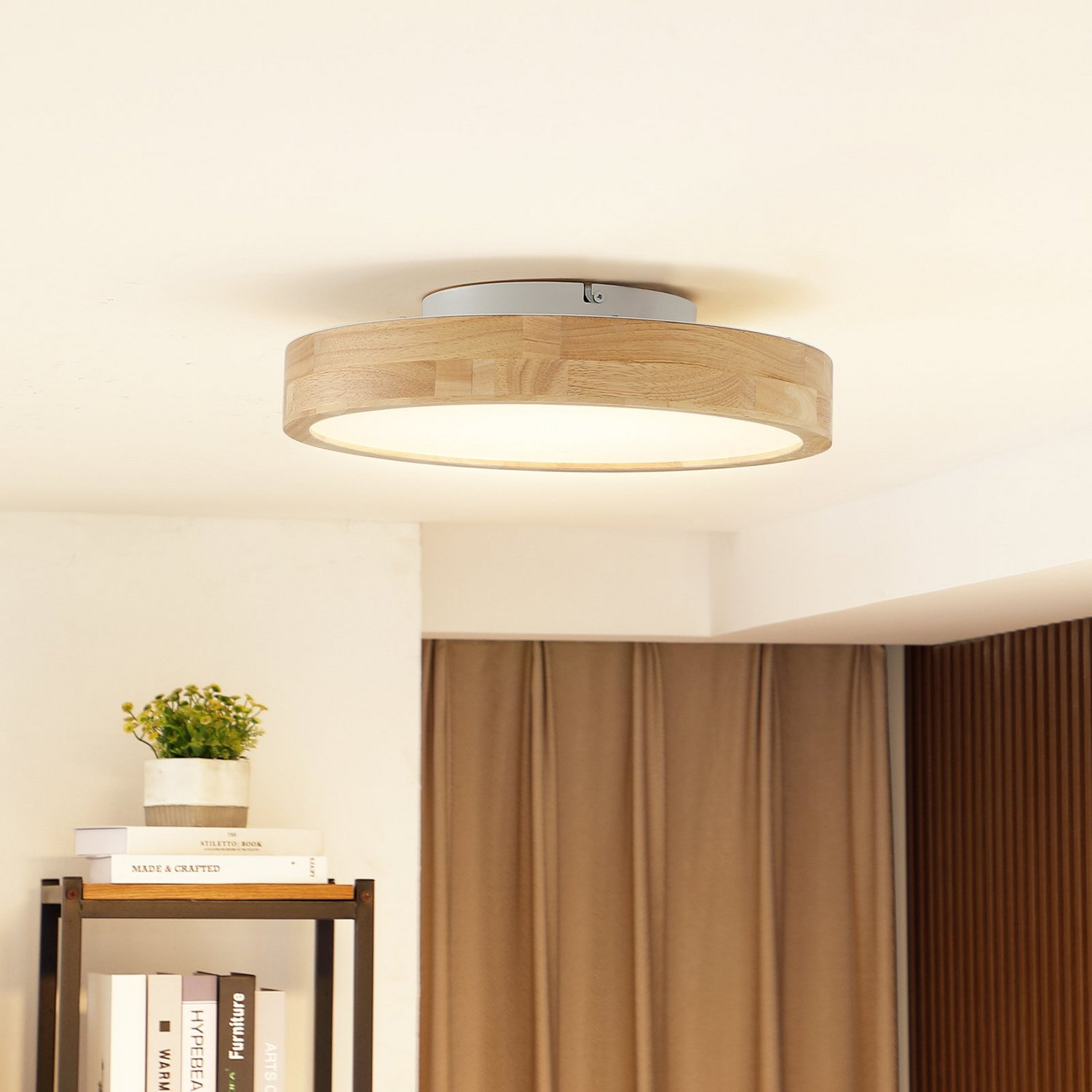 B-Ware Lindby Milada Led Deckenlampe Leuchte Lampe Wohnzimmerlampe Eiche Siehe Text - 4251096589948