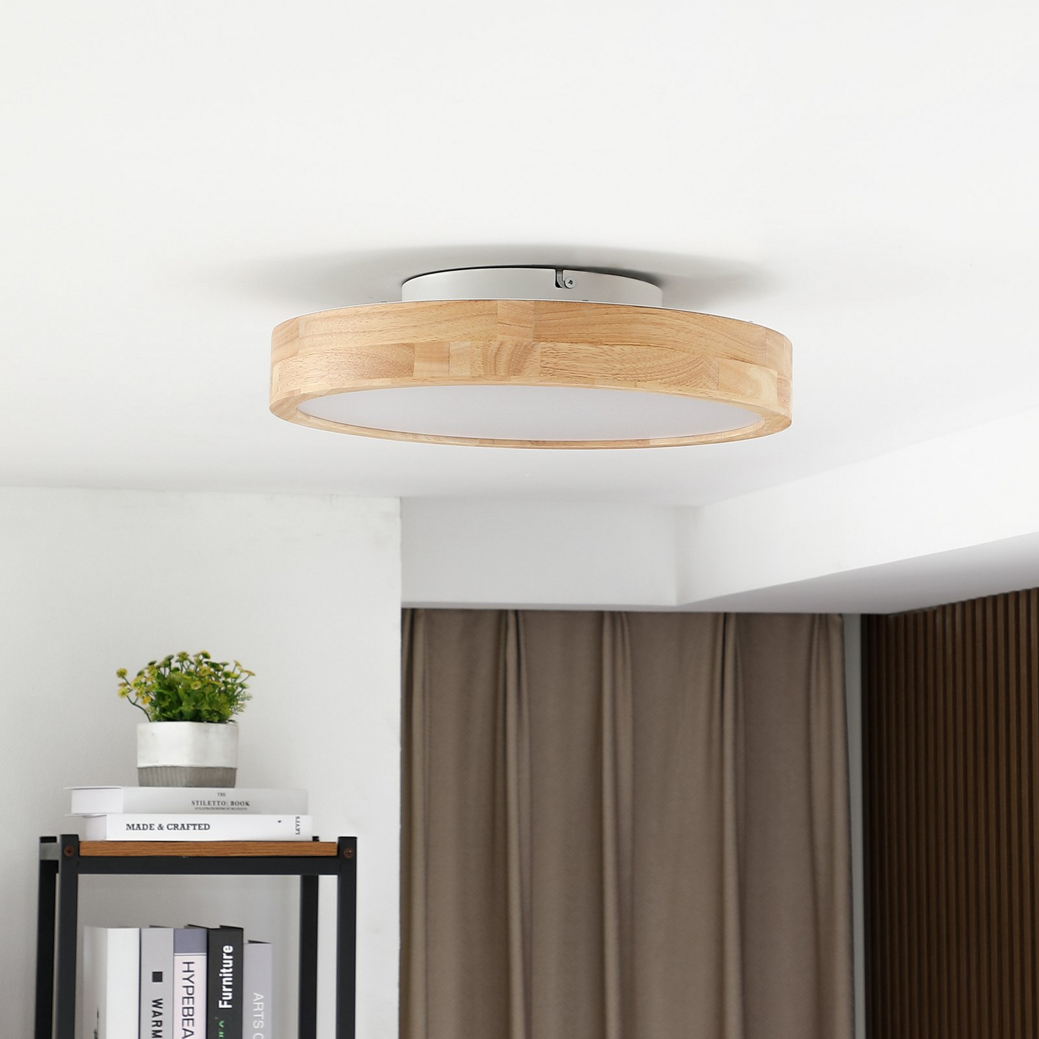 B-Ware Lindby Milada Led Deckenlampe Leuchte Lampe Wohnzimmerlampe Eiche Siehe Text - 4251096589948