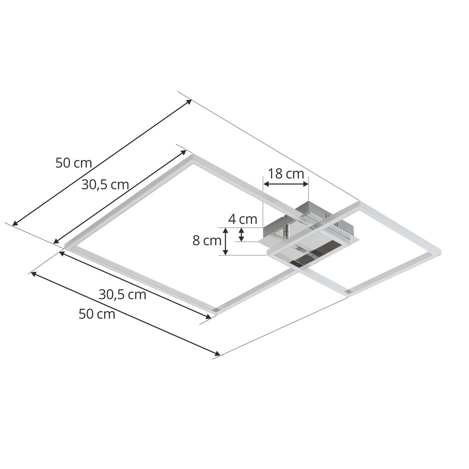 B-Ware Lindby Led Deckenleuchte Panja Deckenlampe Deckenlicht 67 Cm Siehe Text/Foto - 4251911765588
