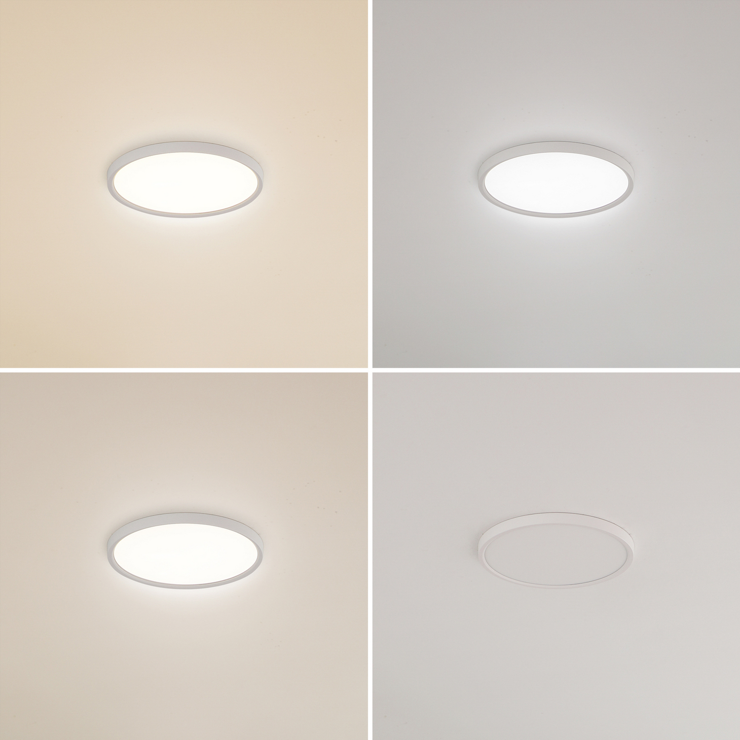 B-Ware Lindby Led Deckenleuchte Deika Deckenlampe Deckenlicht 40 Cm Weiß Cct 2 Stück - 4251911774337