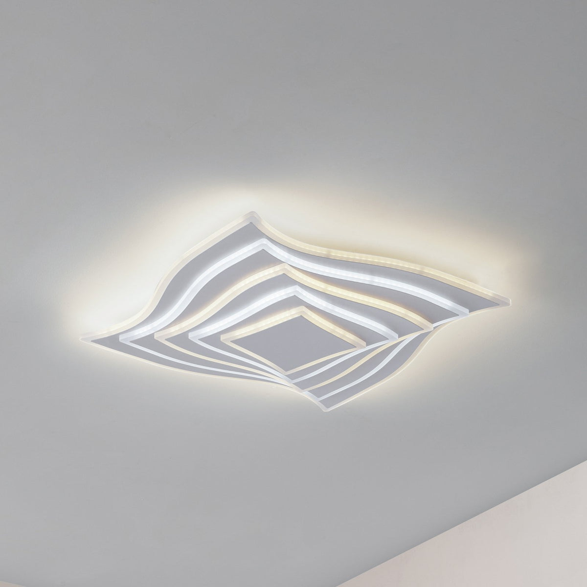 Lindby LED-Deckenleuchte Leuchte Rebeka LED Decke 47x47cm CCT Fernbedienung - 4251911792454