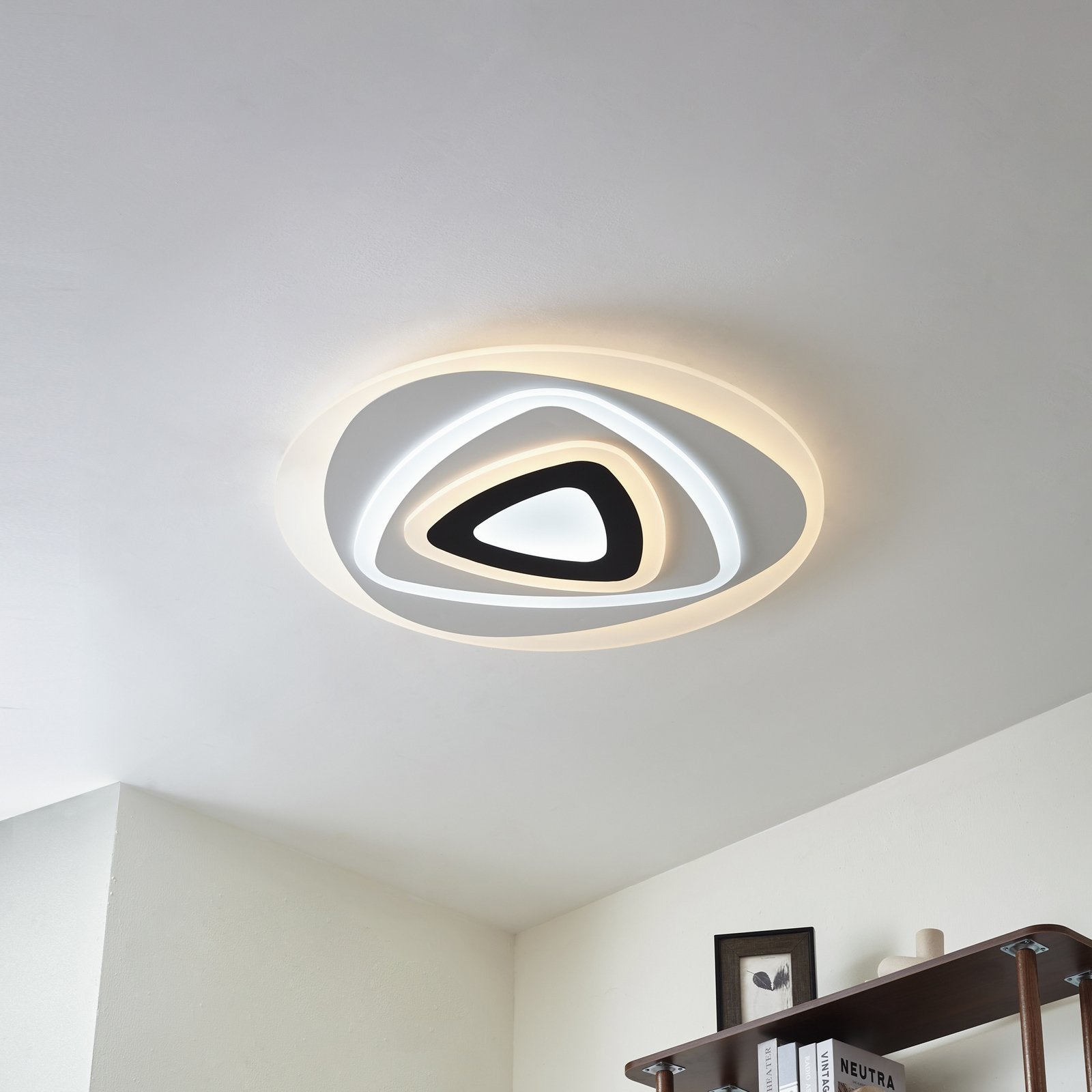Lindby Deckenleuchte Lampe Rebeka LED Fernbedienung weiß Wohnzimmer Esszimmer7 - 4251911799545