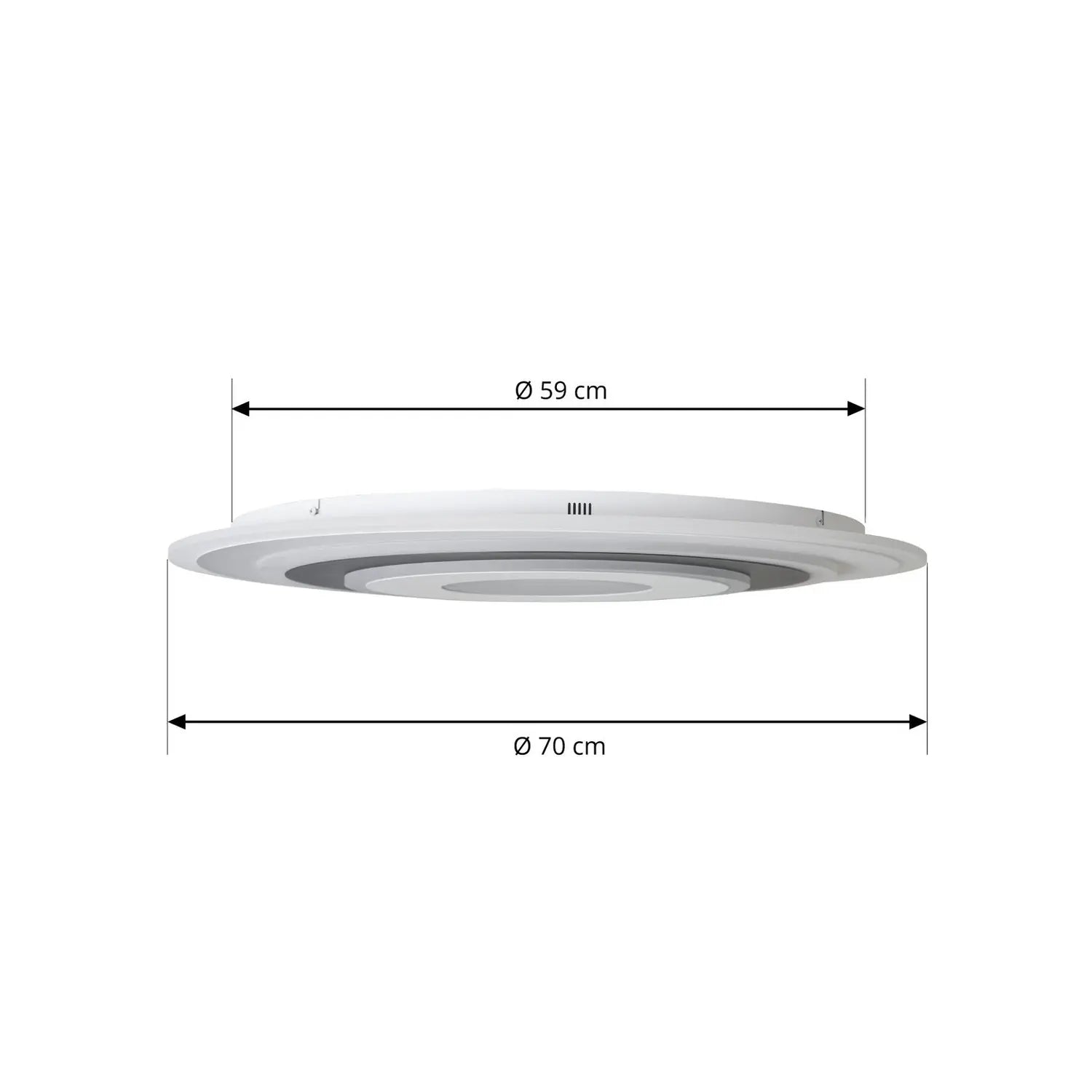 B-Ware Lindby Deckenleuchte Deckenlampe Led Rebeka Rund Weiss Schwarz Acryl Metall53