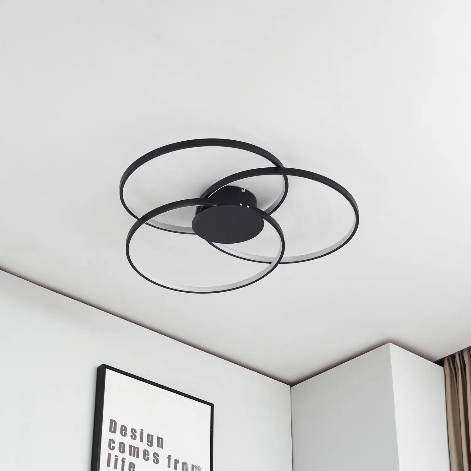 B-Ware Lindby Riley Led Deckenlampe Lampe Leuchte Dimmbar Alu 40 W Schwarz Siehe Text - 4251096574043
