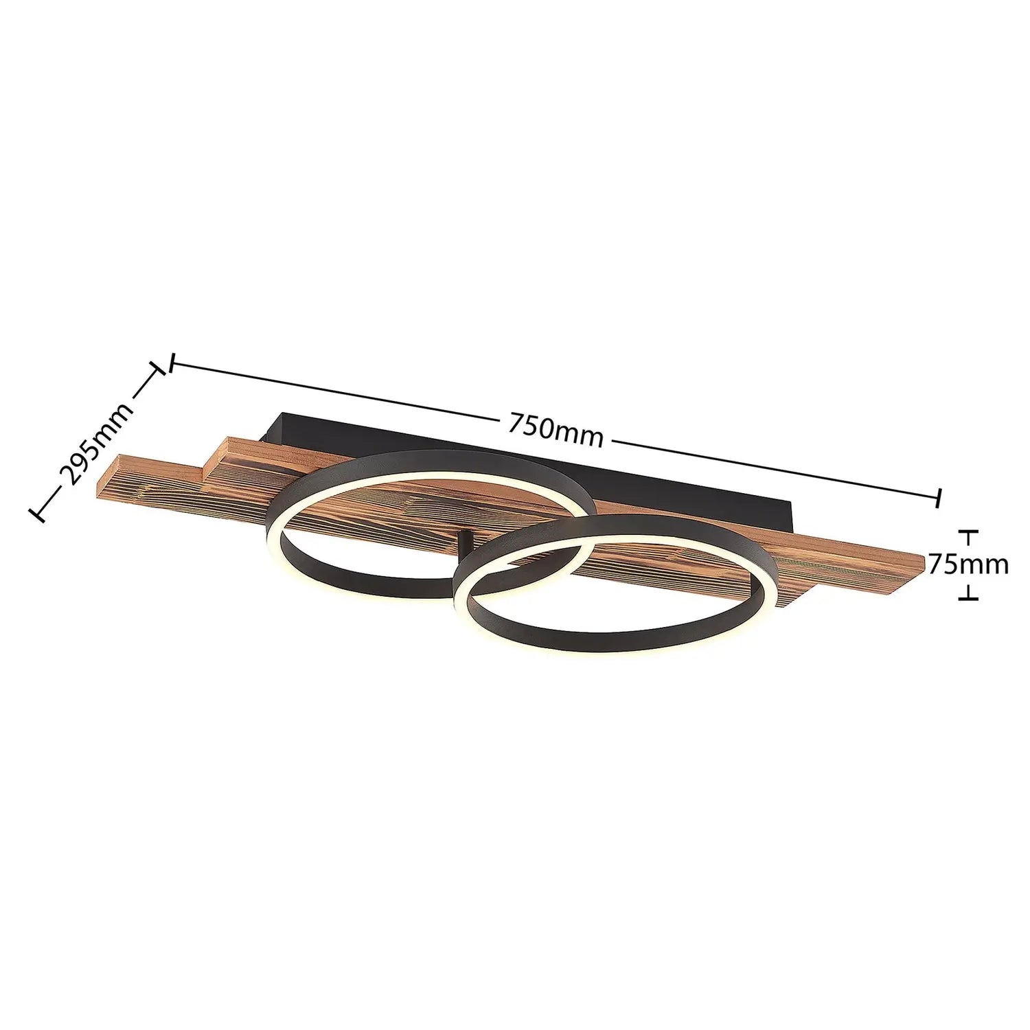 B-Ware Lindby Deckenleuchte Lampe Led Holz Hell Warmweiss 75 Cm Sentoa Siehe Text - 4251911728088