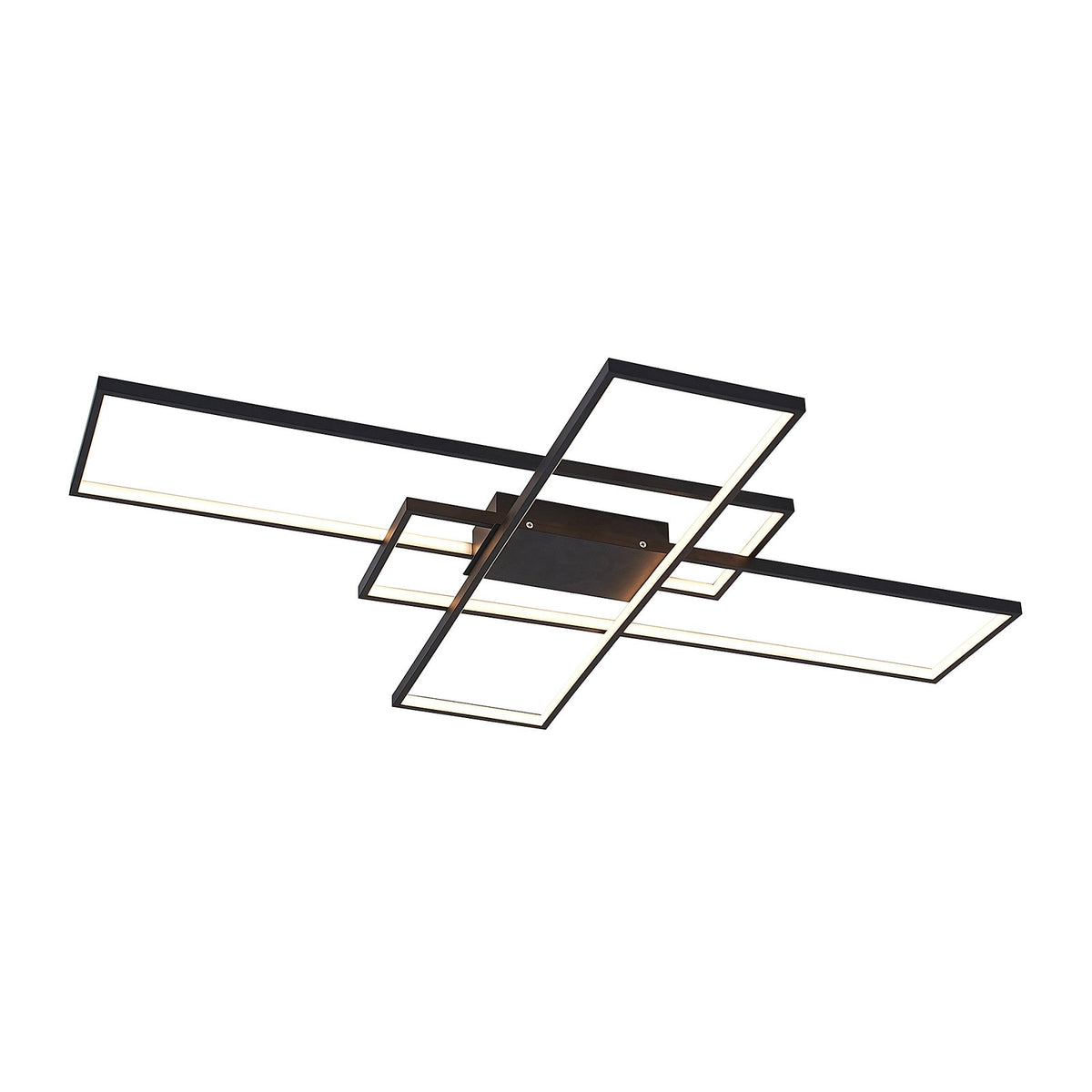 Lindby Deckenleuchte Lampe LED schwarz Metall dimmbar Tetson - 8502193175568