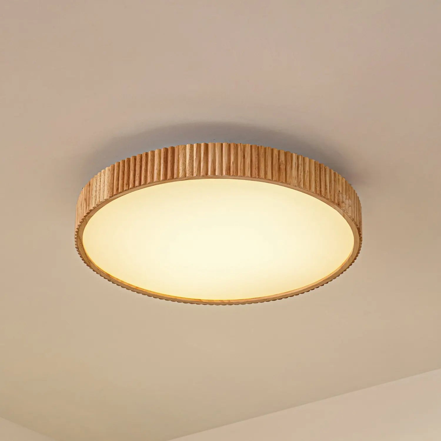 B-Ware Lindby Led Deckenleuchte Lampe Velua Weiß Holz Hell Cct ø 50 Cm Fernbedienung - 4255830903649