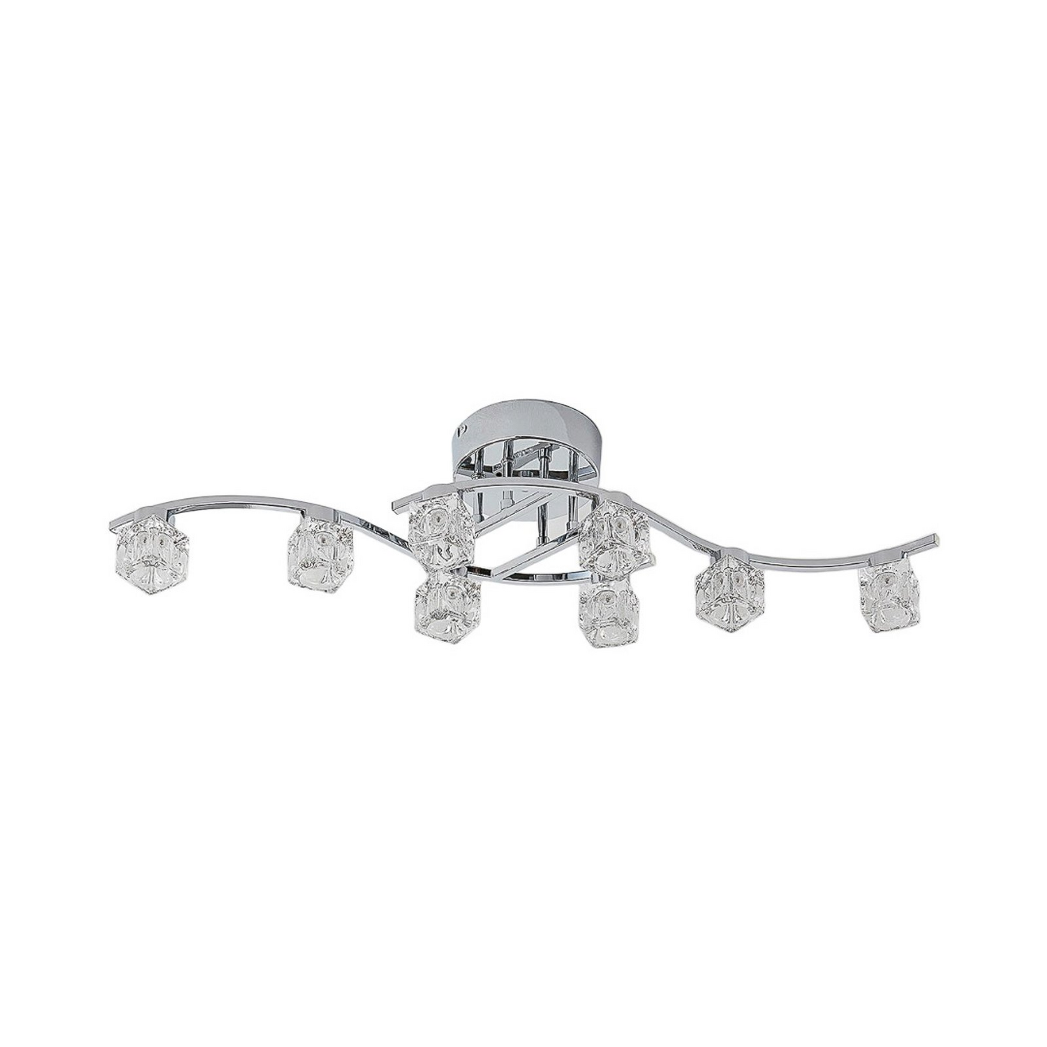 B-Ware Lindby Deckenleuchte Deckenlampe Led Yaro 8 Flg Dimmbar Chrom Siehe Text - 4251096550191