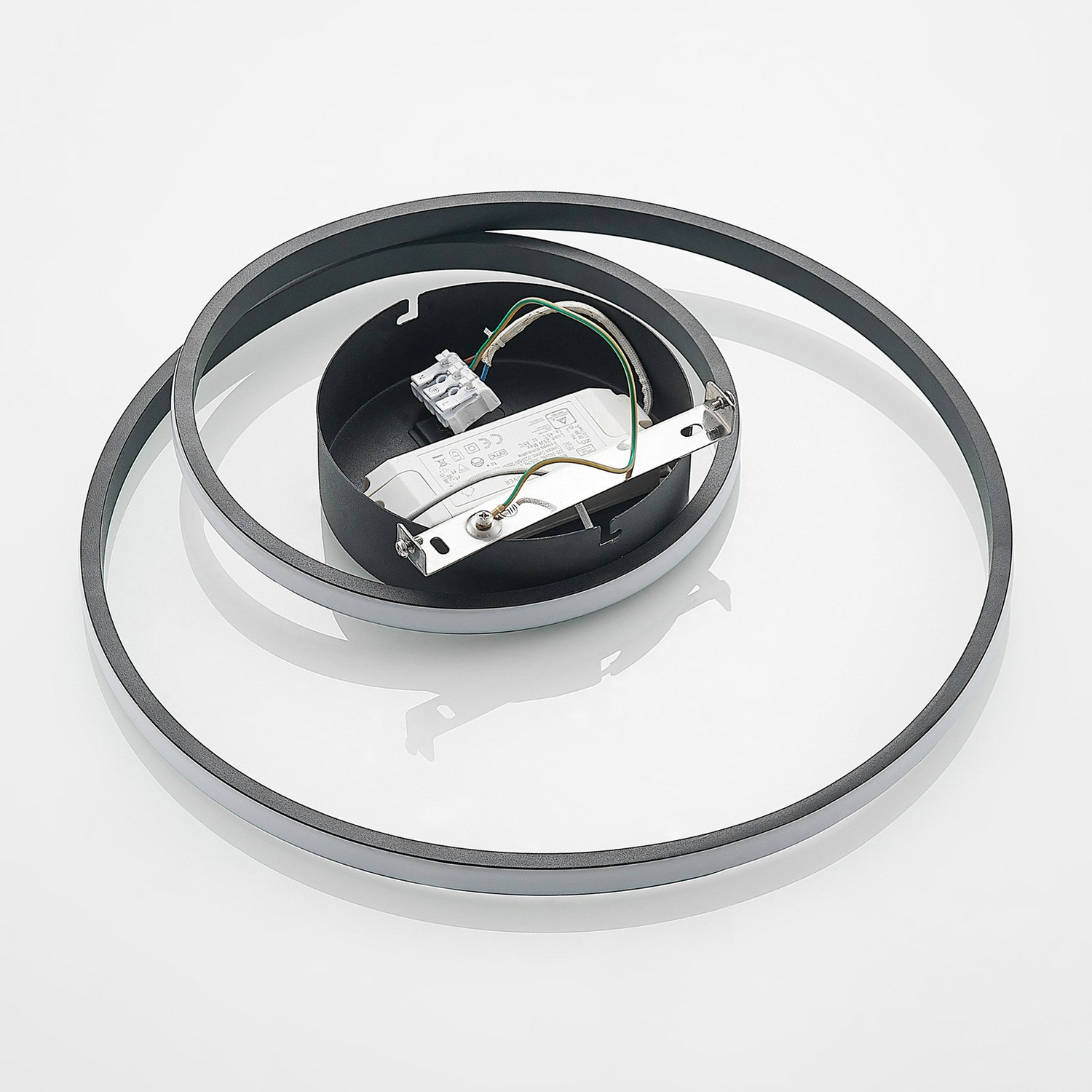 B-Ware Led Deckenleuchte Lampe Youna Schwarz Lindby Alu Dimmbar Lichtspender Deckene955