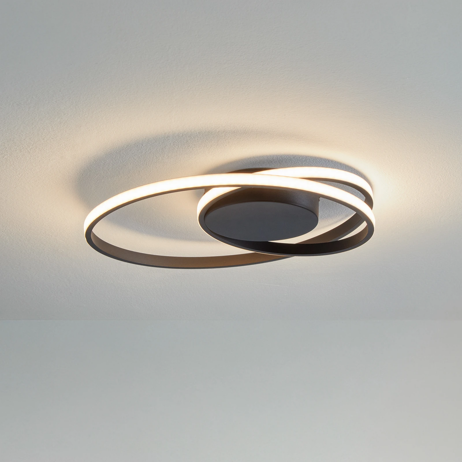 B-Ware Lindby Led Deckenleuchte Youna Deckenlampe Leuchte Lampe Schwarz 39cm Dimmbar - 9626635