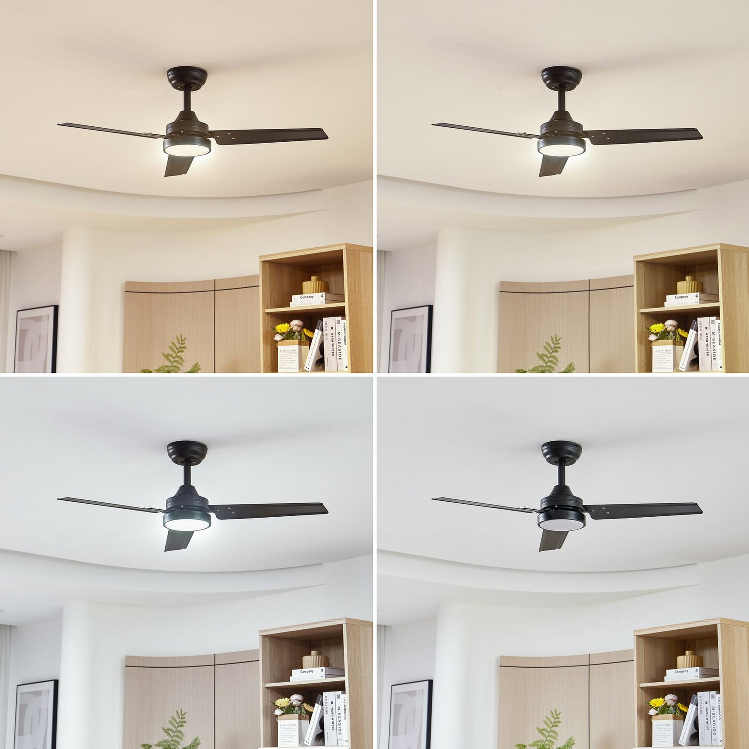 Lindby Aerallo Led Deckenventilator Lampe Led Schwarz Ventilator Lüfter Lüftung B-Ware - 4251911779905