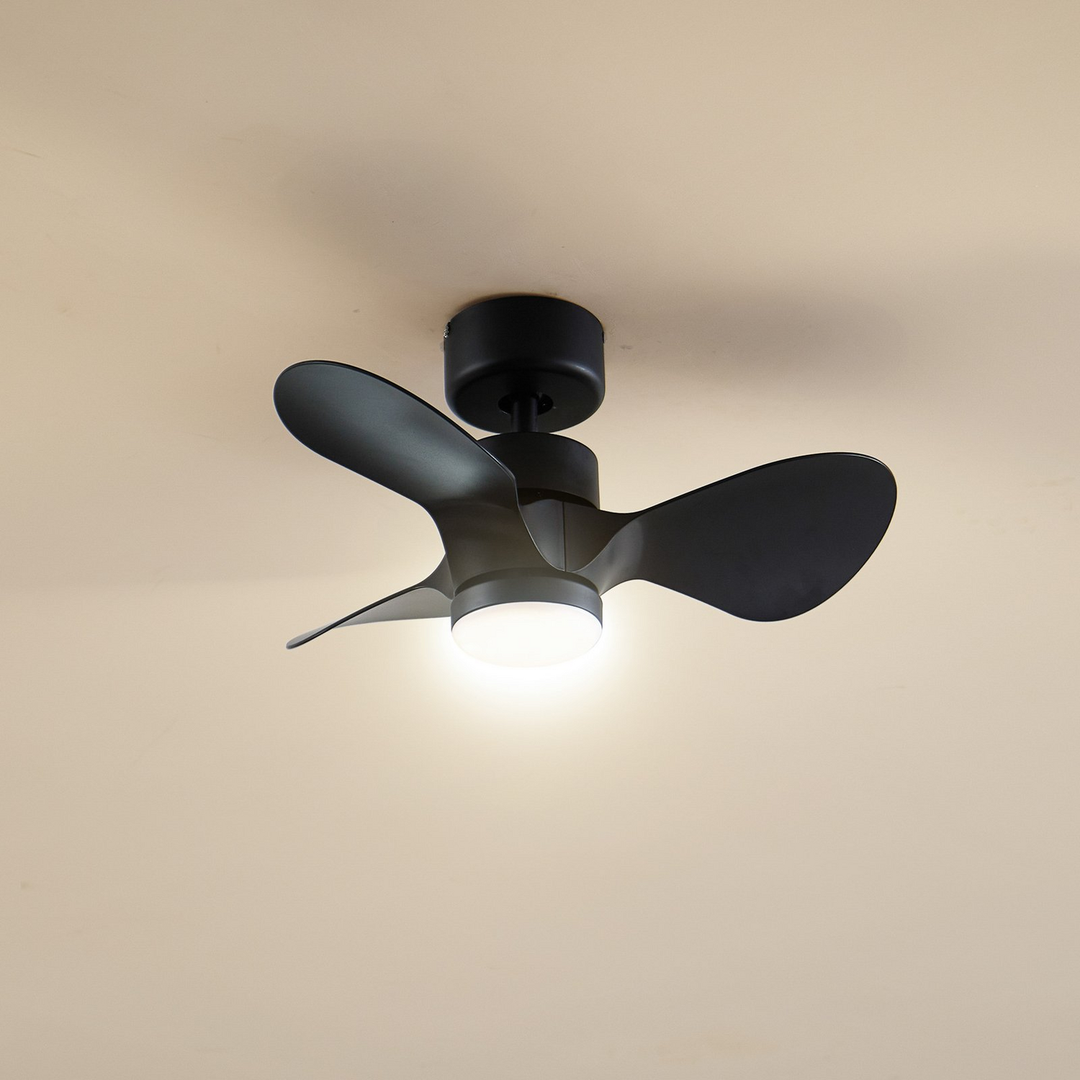 Lindby Led Deckenventilator Ventilator Enon Schwarz Dc Motor Fernbedienung Leise B-Ware